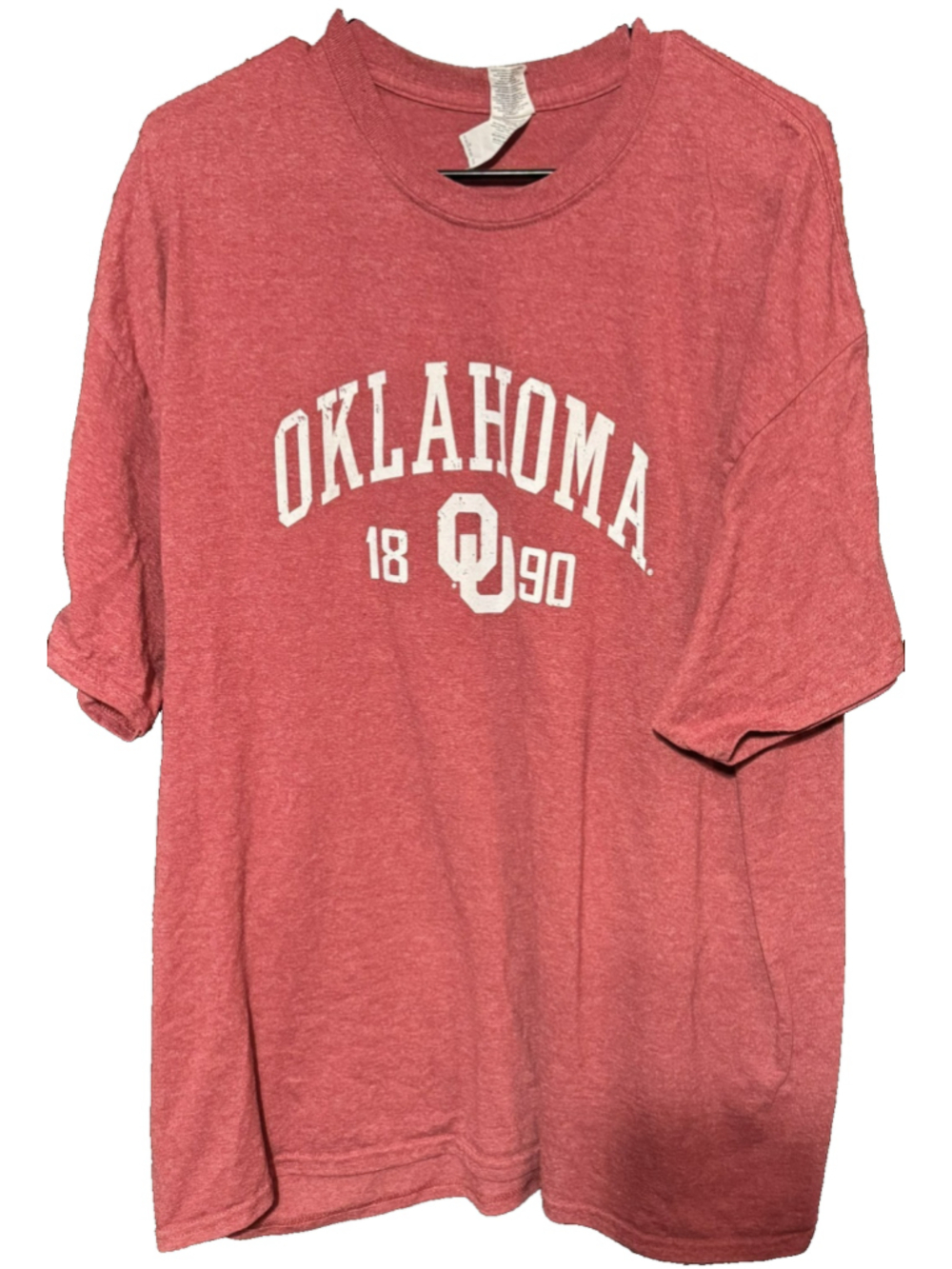 Oklahoma Sooners Red Logo Short Sleeve Tee Men's Size XXL